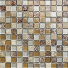 Mosaico moderno do cristal de vidro de 8mm para o banheiro